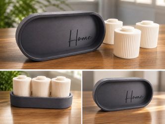 Bathroom organizer set