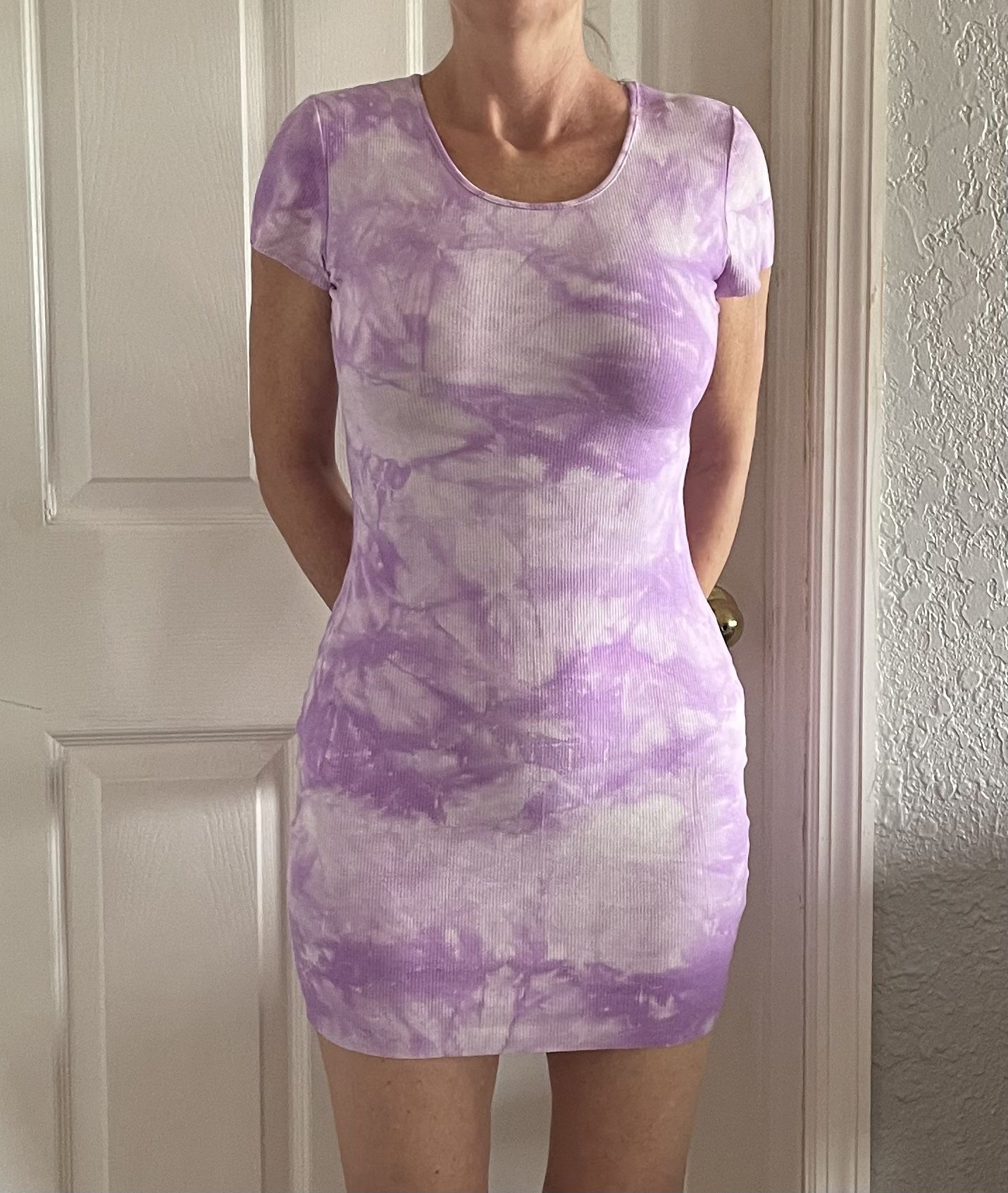 Purple & White Dress