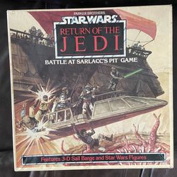 1983 Parker Brothers Star Wars Return Of The Jedi "Battle At Sarlacc's Pit" Game Box. Negotiable 