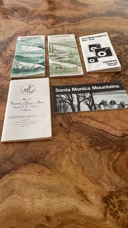 1960s–1970s California Camping & Recreation Maps (Vintage Set)