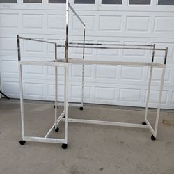 Heavy Duty Rolling Clothes Rack