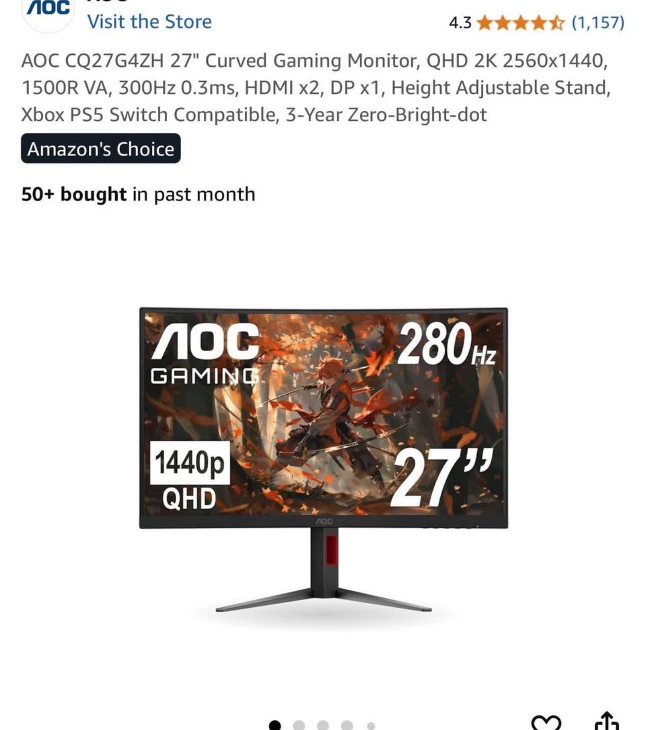 280Hz Monitor