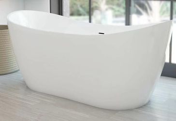 Philo Acrylic Double Slipper Freestanding Tub