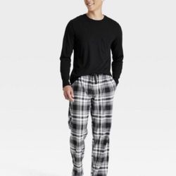 Men's Microfleece Pajama Set - Goodfellow & Co™ Black XXL