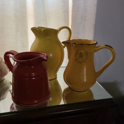 3 Nice Size Pitchers 
