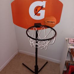 Orange Gatorade Child Basketball Hoop W/ball