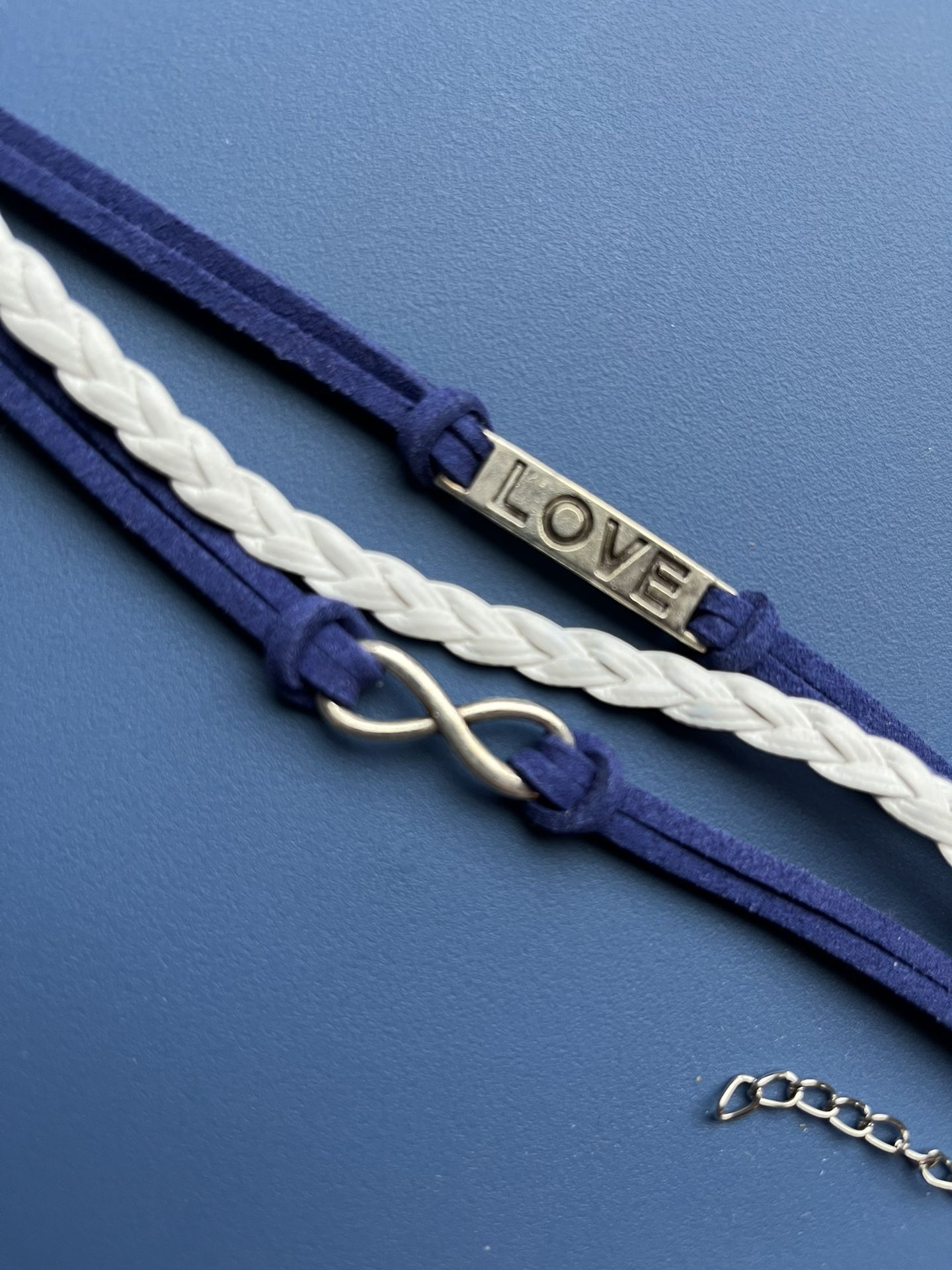Blue and White Bracelet