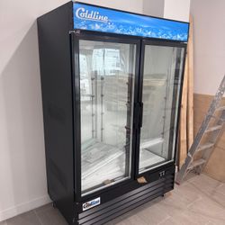 54” Two Doors Refrigerator Glass Door 