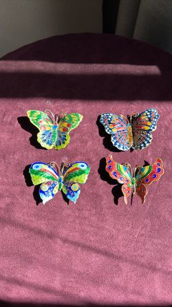 Butterfly Magnets - Set of 4