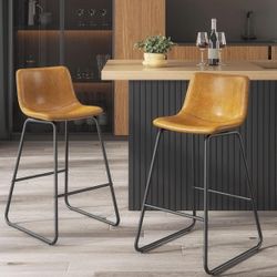 2 Chanelle 27.55" Height Bar Stools 