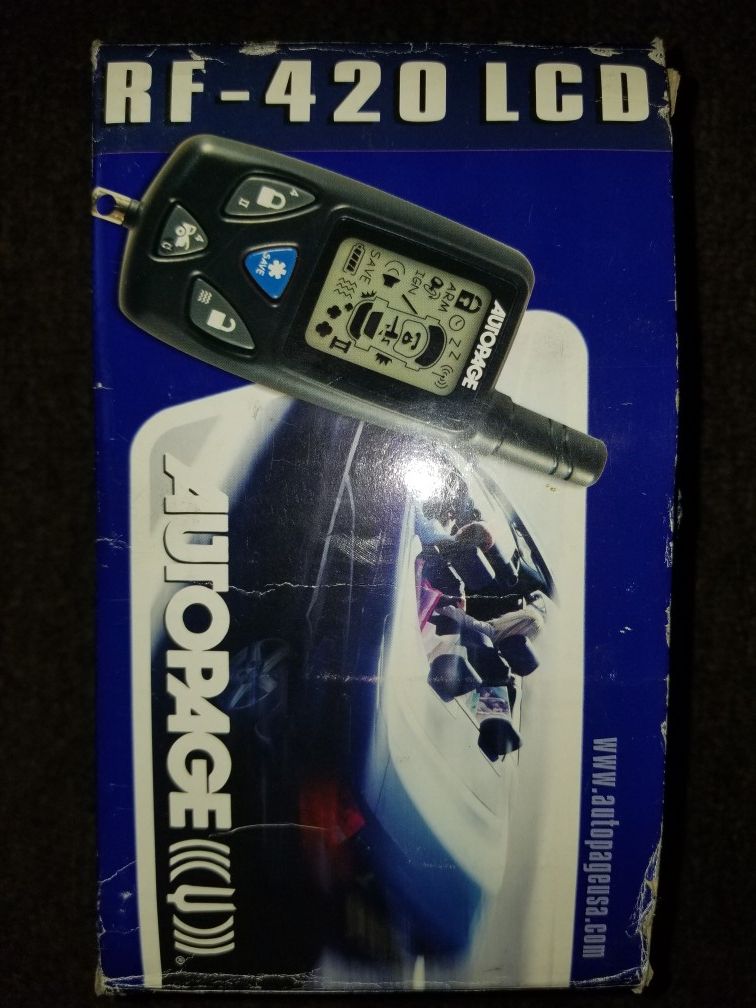 Autopage RF-420LCD remote start alarm