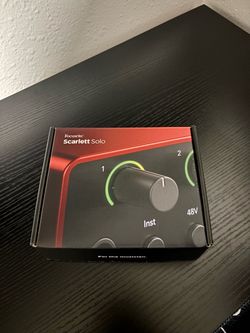 Focusrite Scarlett Solo (4th Gen) USB Audio Interface