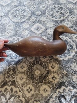 Wooden Mason Mallard Hen Duck Decoy