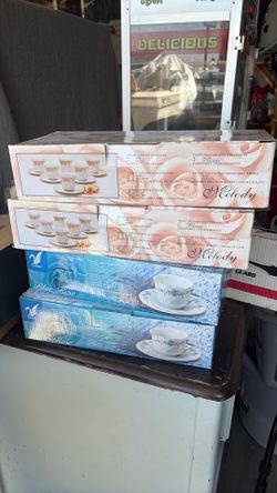 Teacups and saucers