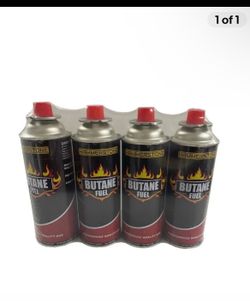 4- Pack Butane Gas Fuel  Can Canisters Replacement  For Portable Camping Stove