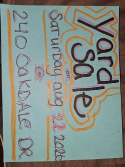 Saturday morning yard sale 240 oakdale dr. 93309