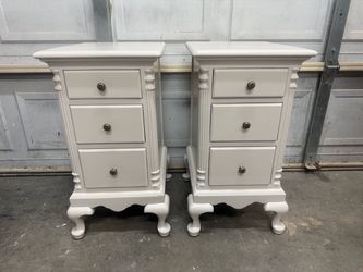 Wood Nightstand Set