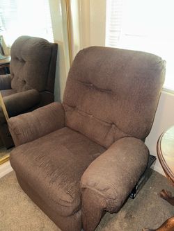 Brown recliner chair