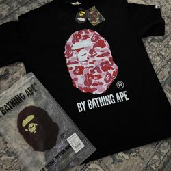 Pink Bape Tee Shirt 