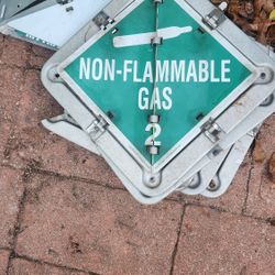 HAZMAT  PLACARD,  HAVE 8 LEFT