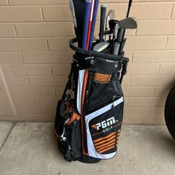PGM Golf Bag And Clubs 