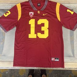 Caleb Williams Jersey NEW Mens Large Red USC Trojans Bears