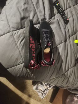 Black& Pink Barbie Suede Puma Womens Size9