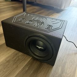 SKAR 12” Subwoofer With Q Bomb Box