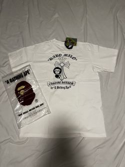 Bape White Short Sleeve Tee Shirt