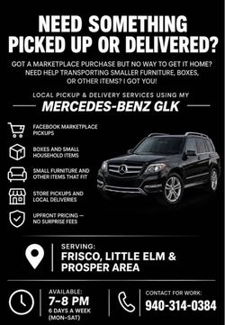 Local Delivery Driver Prosper,Little Elm Tx, Frisco