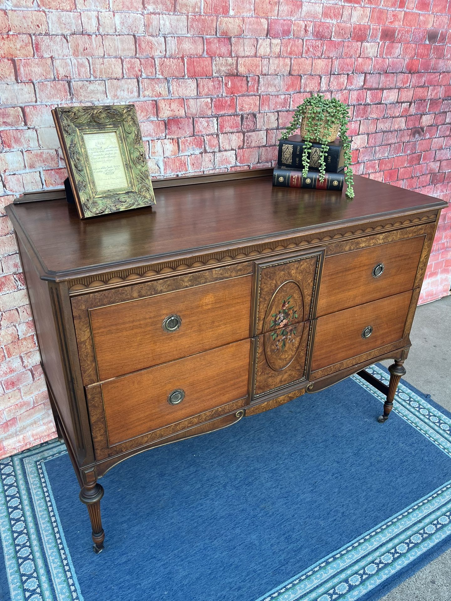 Berkey&Guy Dresser Antique Chest Of Drawers Solid Wood 