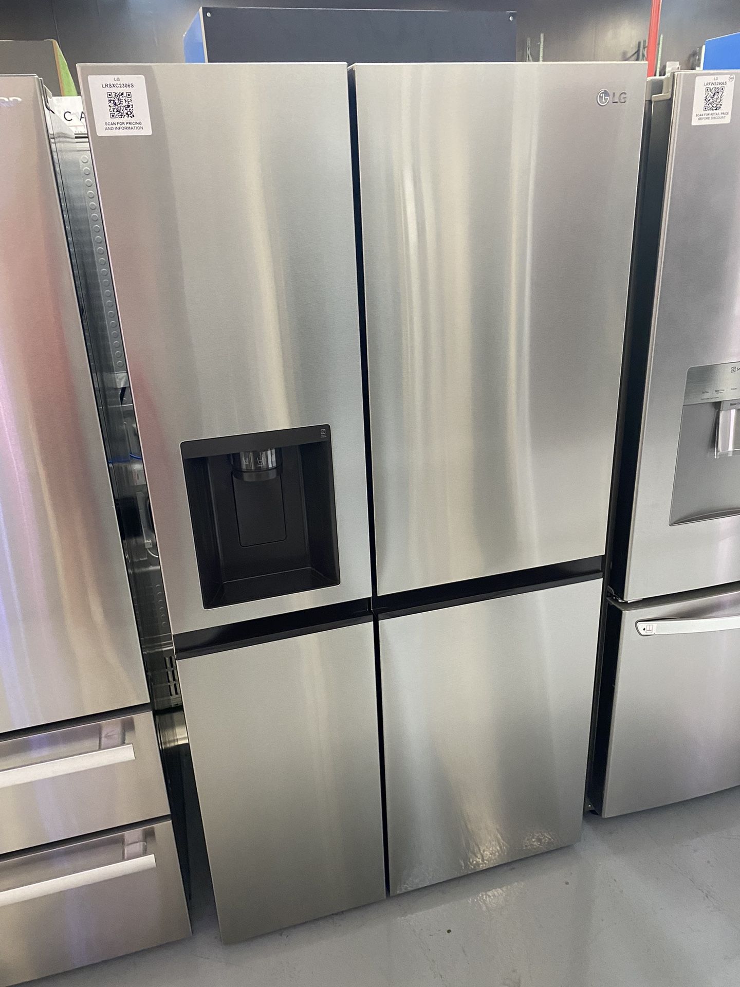 Stainless Steel 23 Cu. Ft. Side-by-Side Counter Depth Refrigerator 