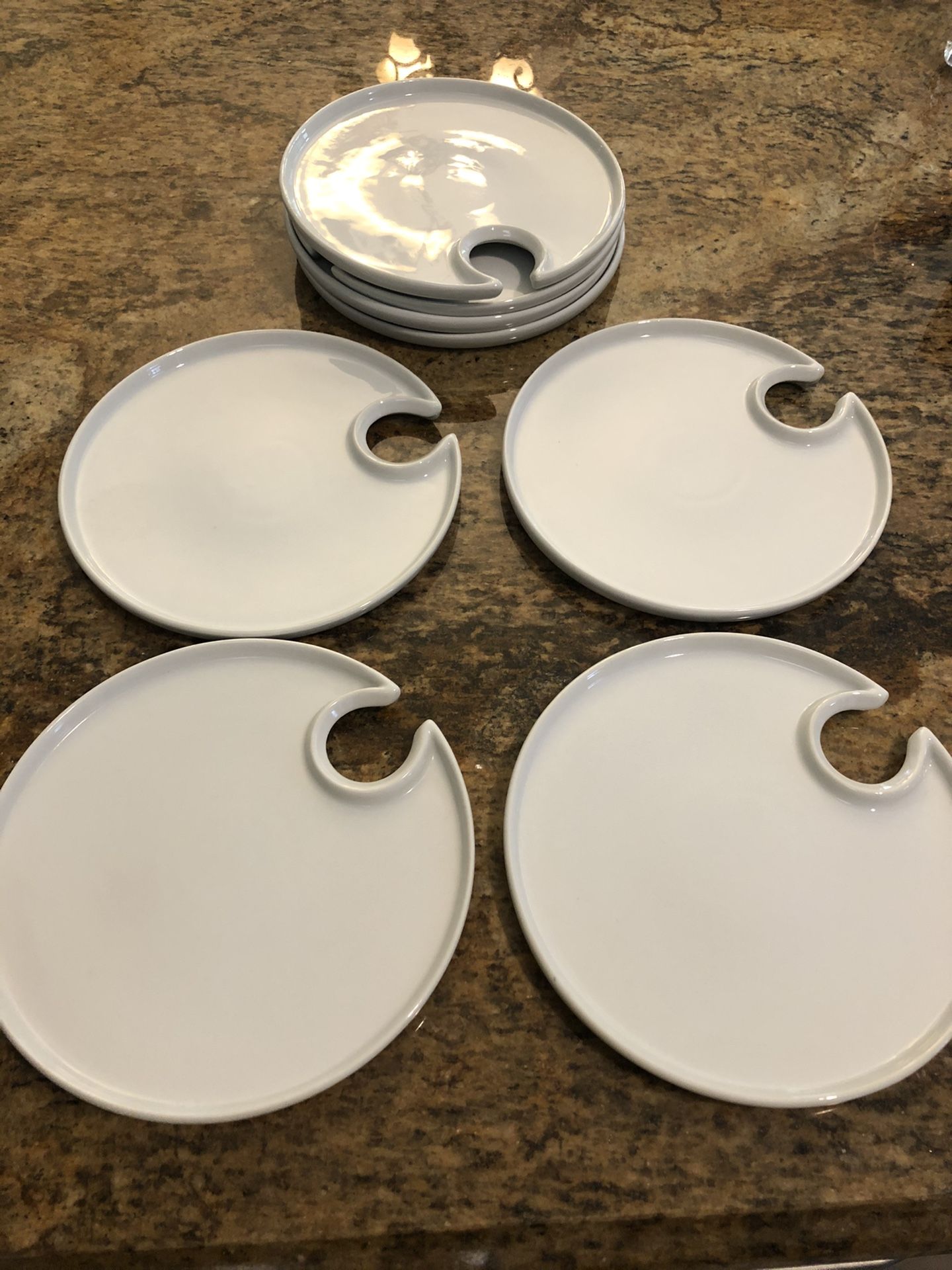 Potterybarn Great White Mingling Plate, Set of 8