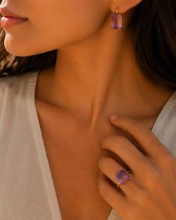 Artisan designed tourmaline 14k  set