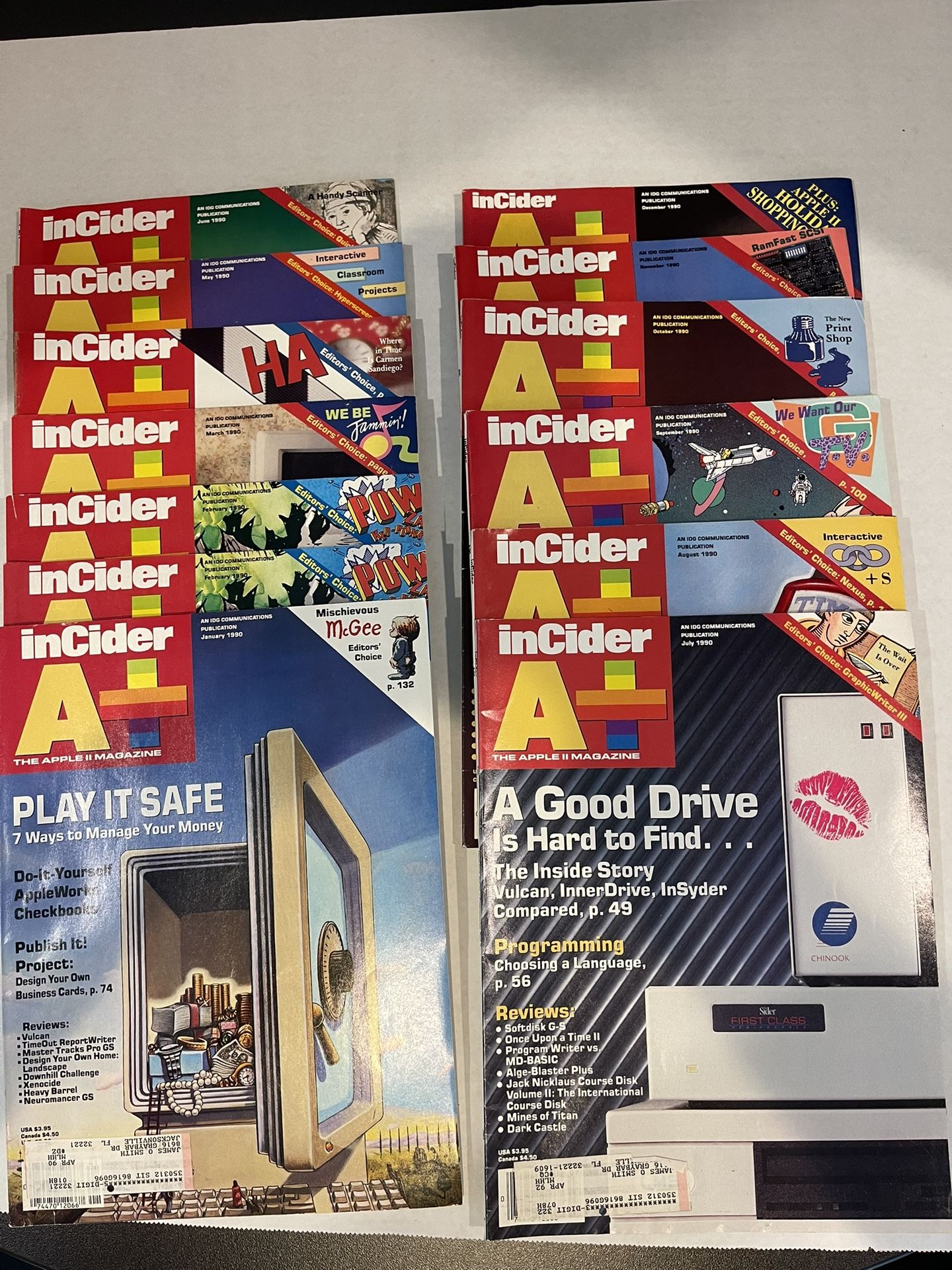Apple A+ inCider Magazine 1990