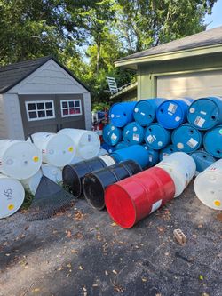 55 Gal. Plastic Food Grade Barrels and Metal Drums