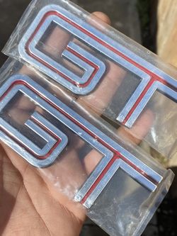 Mustang GT Emblems Red