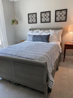 High End Queen Bed Frame Headboard Footboard