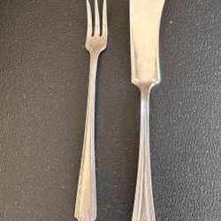 Elegant Silver coated Fork and Knife Set