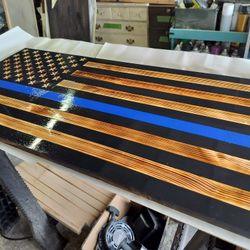 Thin Blue Line Flag