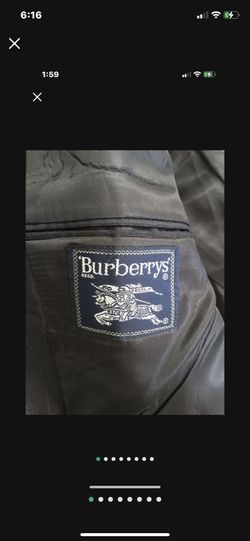 Burberry Upscale Luxury Blazer Jacket - Gray Amazing Price!