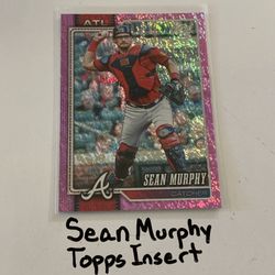 Sean Murphy Atlanta Braves Catcher Topps Short Print Insert Card. 