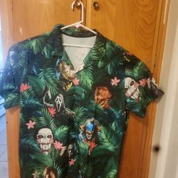 Horror Figures Tropical Hawaiian Shirt. New. XXL