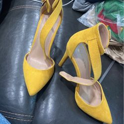 Yellow High Heels