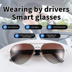 Smart Glasses Wireless Bluetooth Call Music Outdoor Sunglasses Anti-Blue Eyeglass