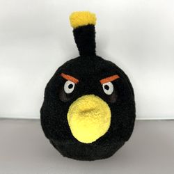 Angry Birds 5” Black Bomb Plush Toy Commonwealth 2010