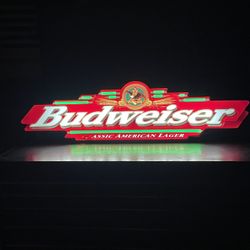 Budweiser Light Up Sign 
