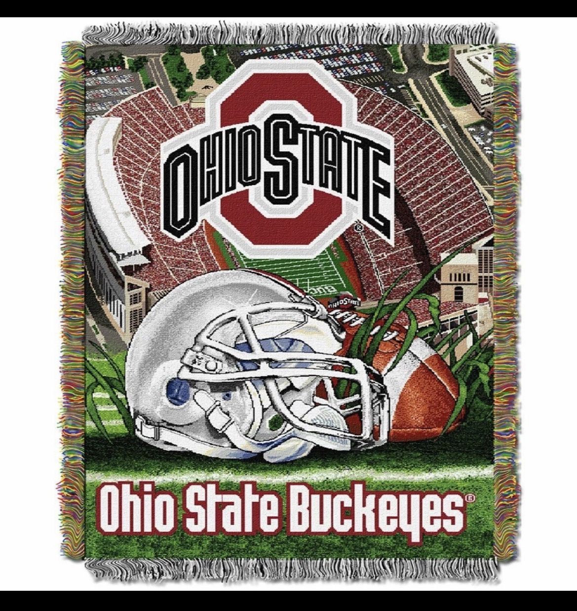 Northwest Ohio State Buckeyes 48'' x 60'' Woven Throw