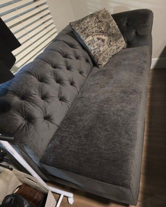 Gray Sofa Chaise