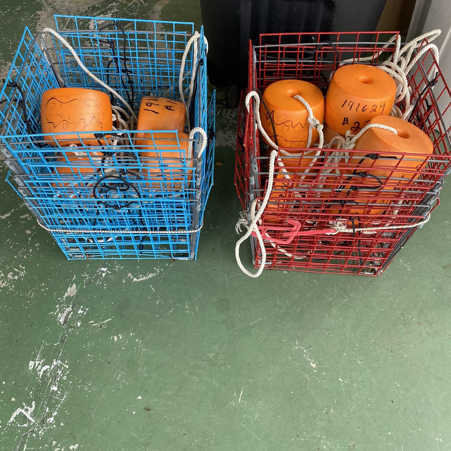 Stone Crabs Blue Crabs  Or Florida Crab Baskets Total 10